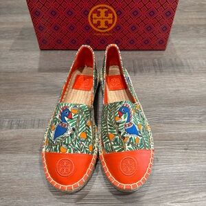 Tory Burch Multicolor Espadrilles with Red Accents